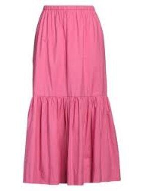 NWT   GANNI  organic cotton flounced maxi skirt size 36